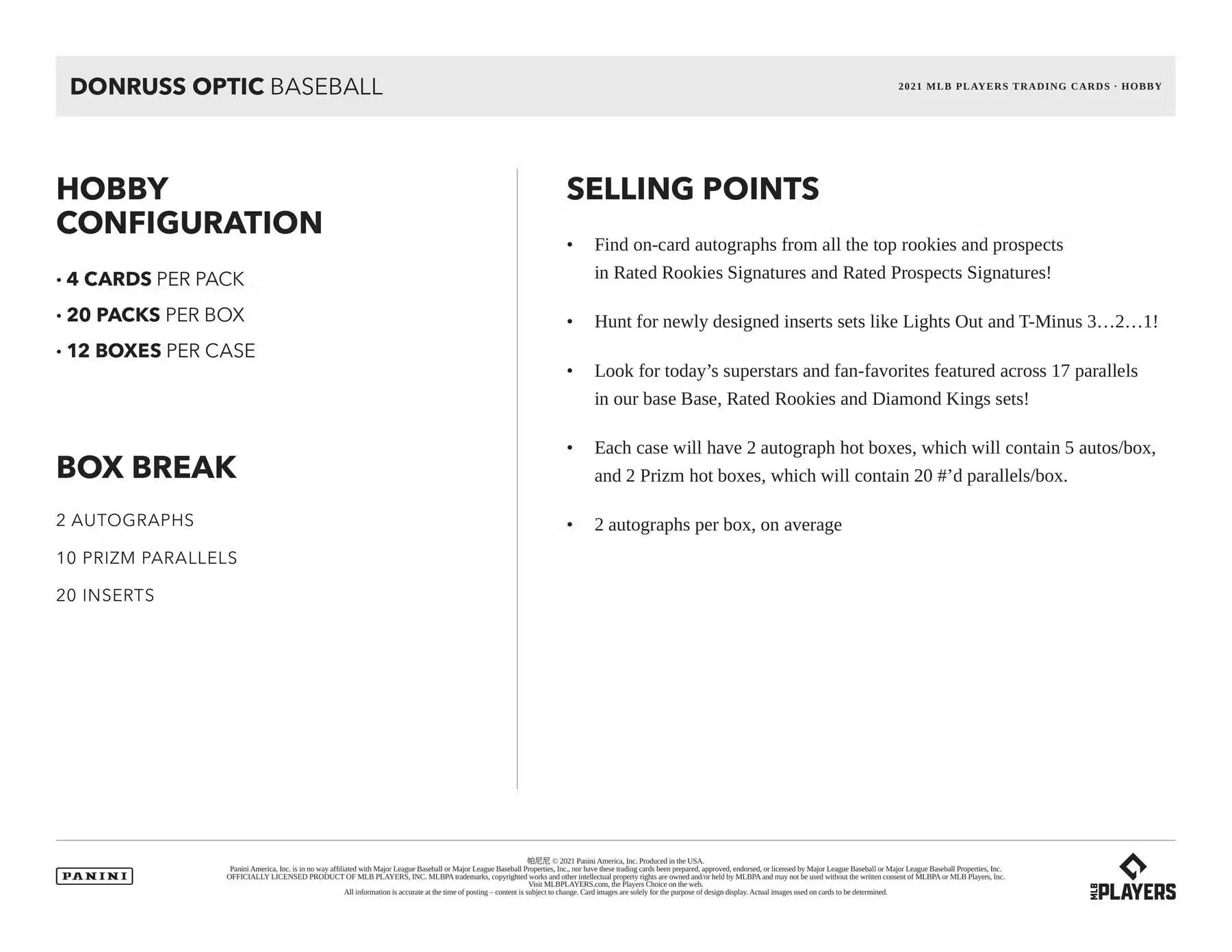 2021 Panini Donruss Optic Baseball Hobby Box - Image 8