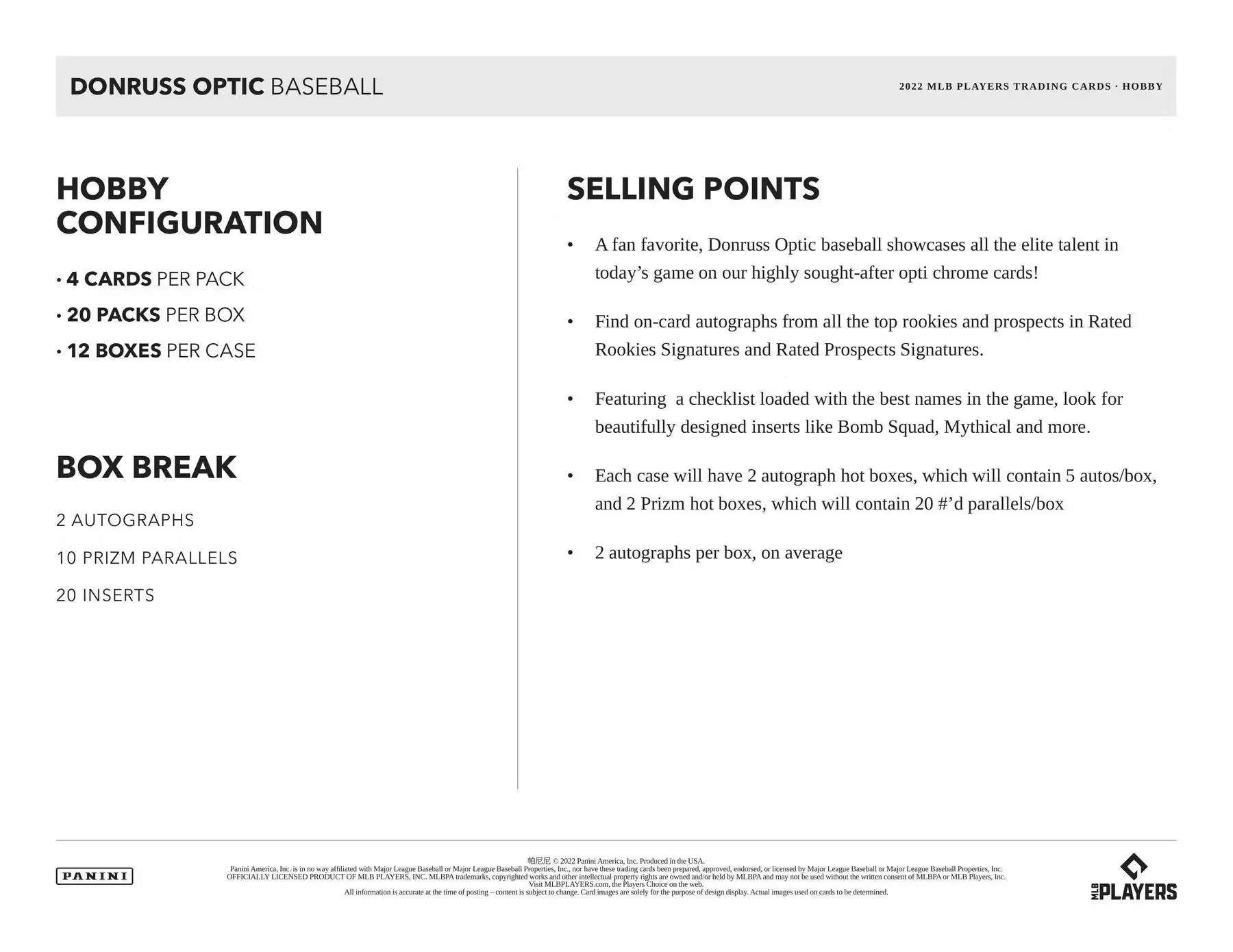 2022 Panini Donruss Optic Baseball Hobby Box - Image 3
