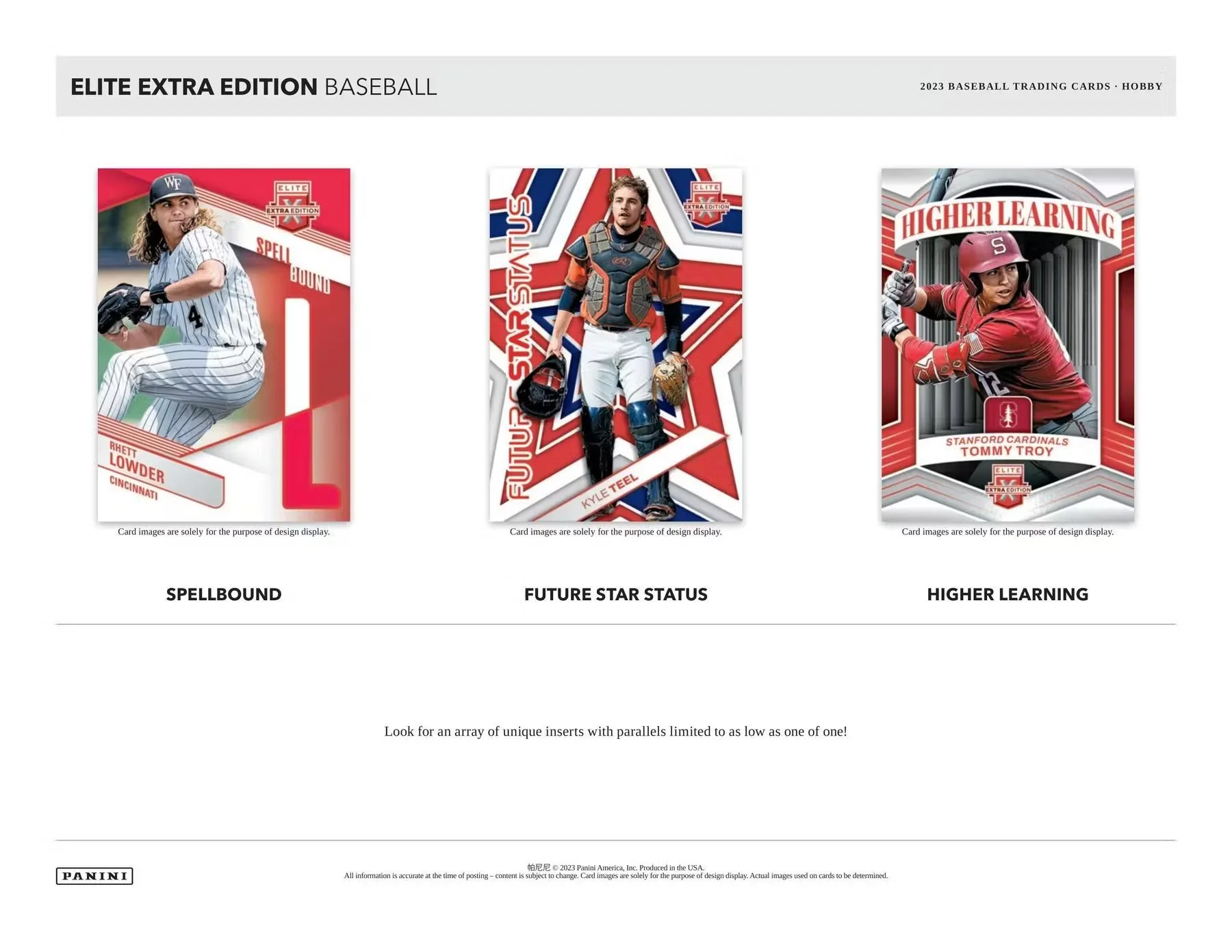 2023 Panini Elite Extra Edition Baseball Hobby Box - Image 3