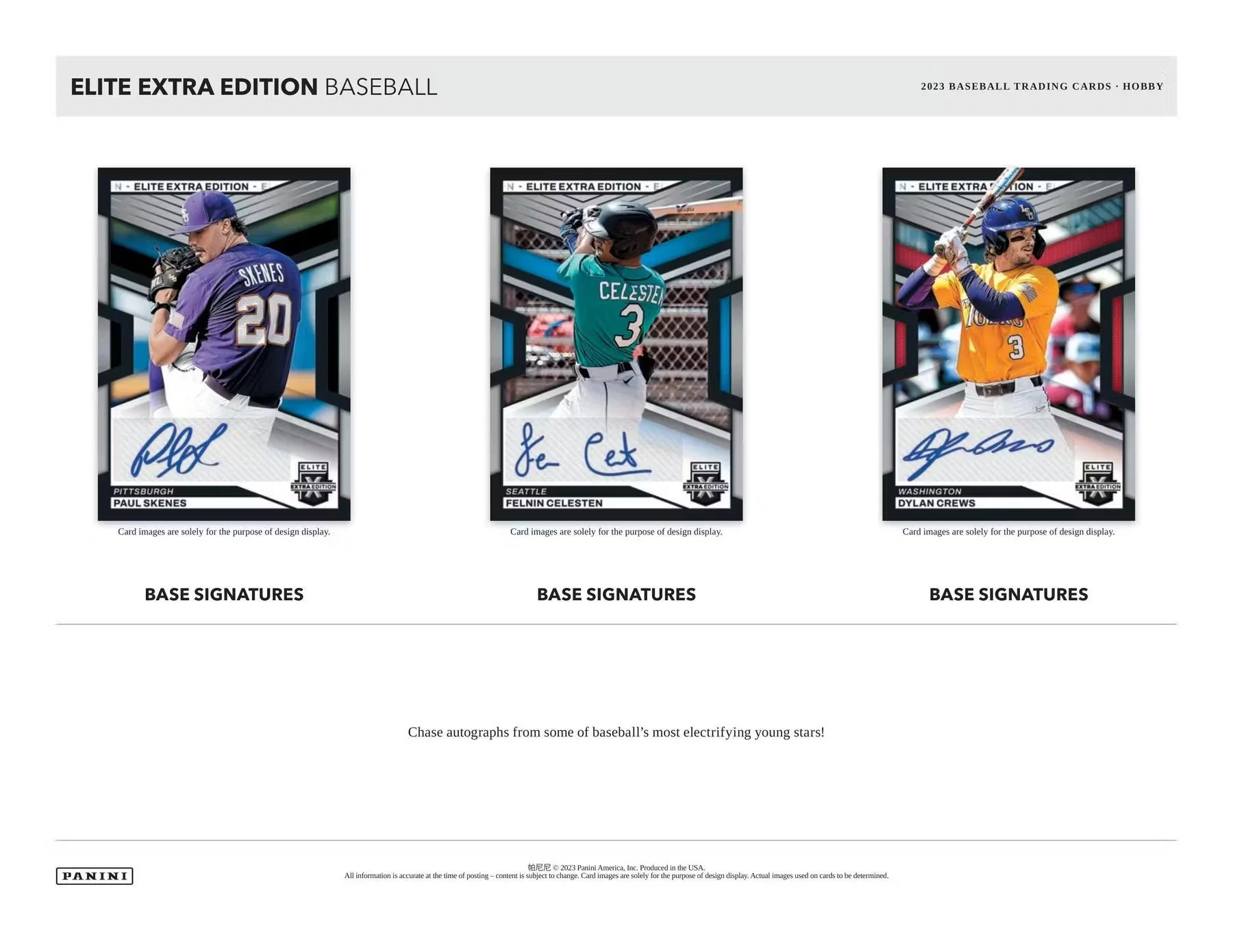 2023 Panini Elite Extra Edition Baseball Hobby Box - Image 5