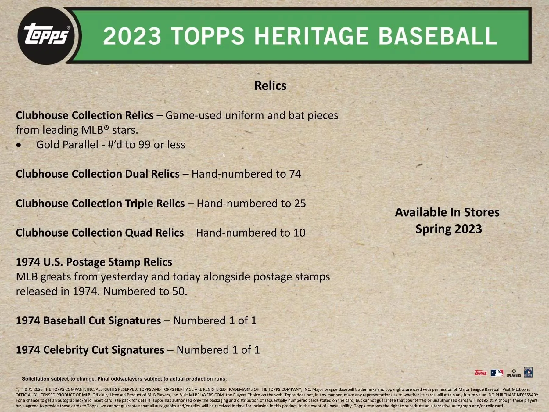 2023 Topps Heritage Baseball Hanger Box - Image 6
