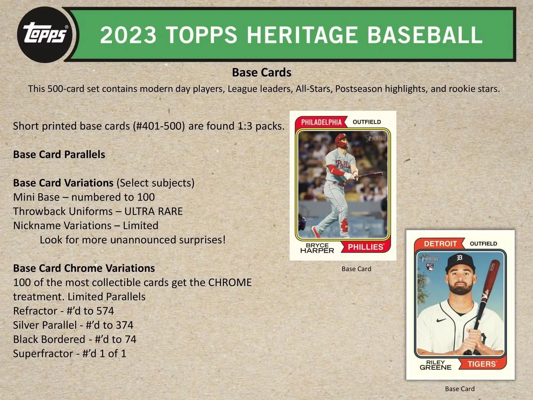 2023 Topps Heritage Baseball Hanger Box - Image 7