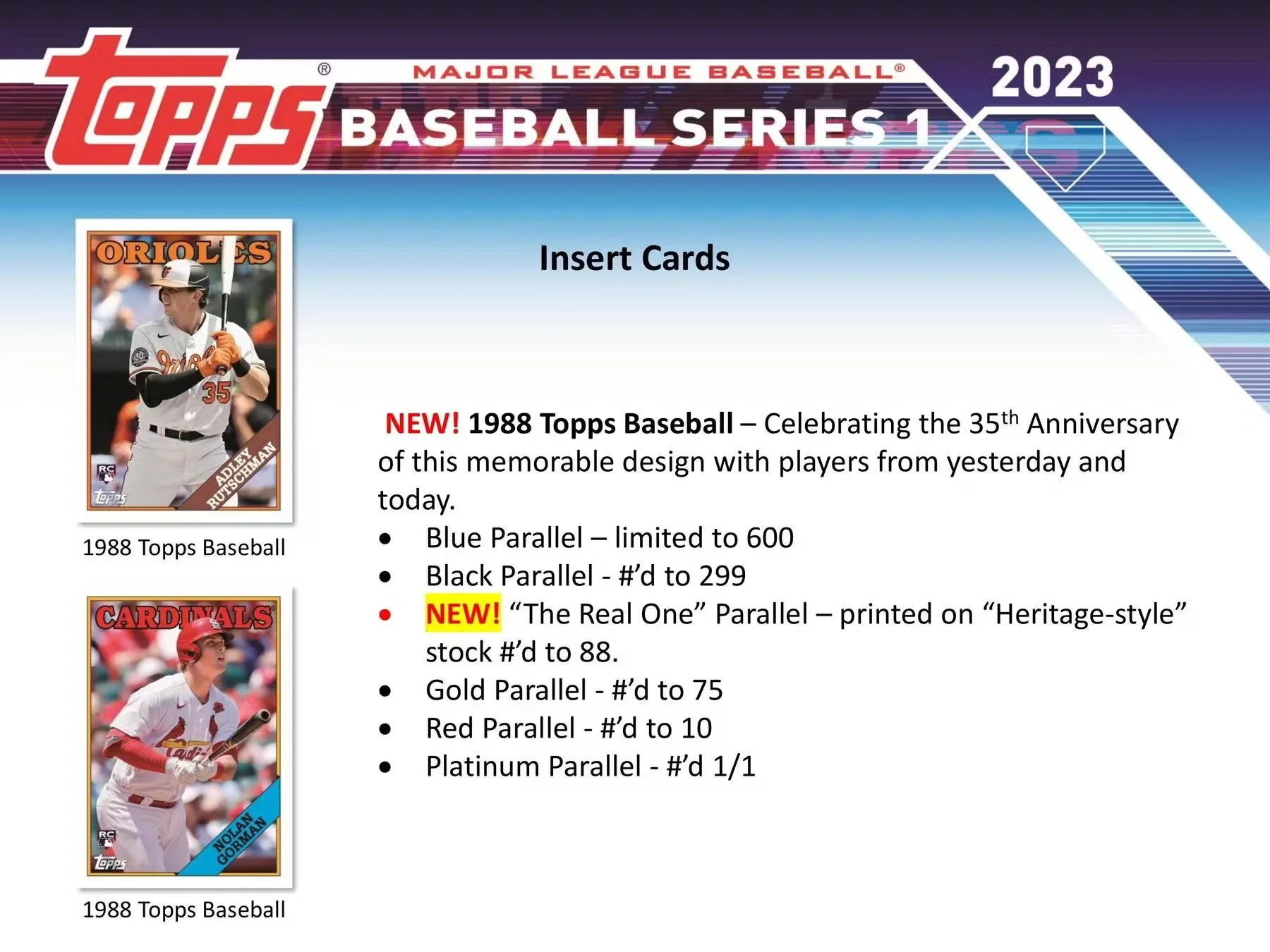 2023 Topps Series 1 Baseball Hanger Box - Image 10