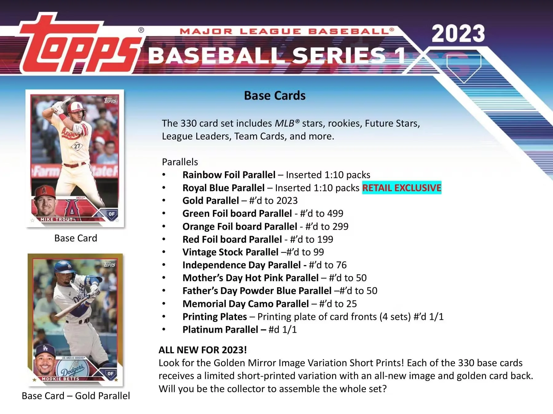 2023 Topps Series 1 Baseball Hanger Box - Image 7