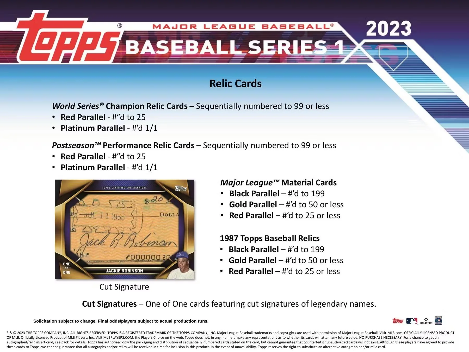 2023 Topps Series 1 Baseball Hanger Box - Image 9